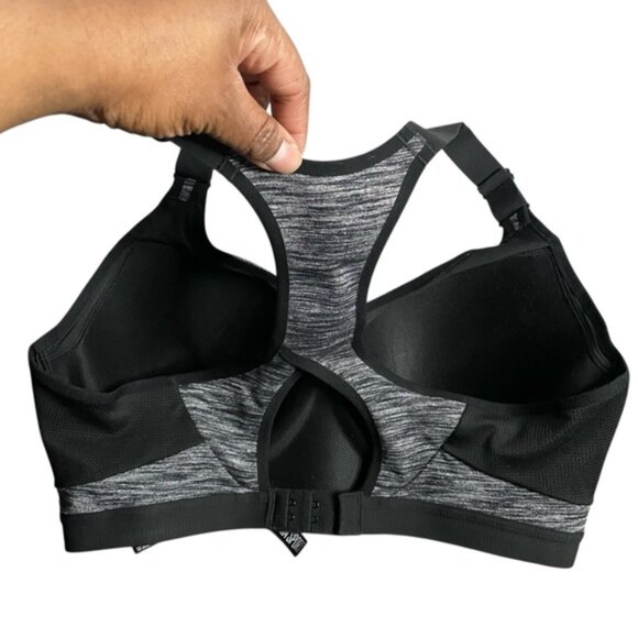Victoria Sport Women's Heathered Gray Racer Back Incredible Athletic Sports Bra - Picture 6 of 6